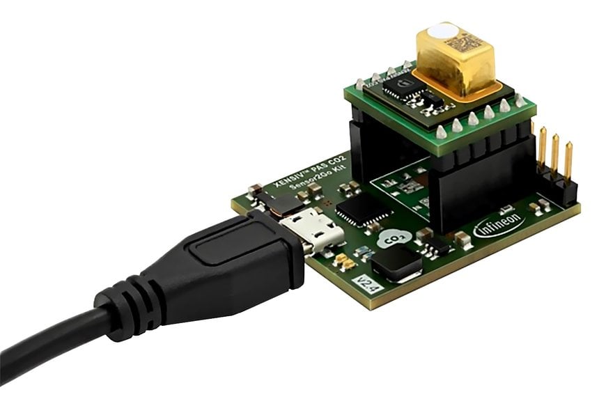 Particularly accurate measurement with reduced form factor: XENSIVTM PAS CO2 sensor from Infineon at Rutronik